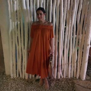 Long, flowy spring or summer vacation type dress